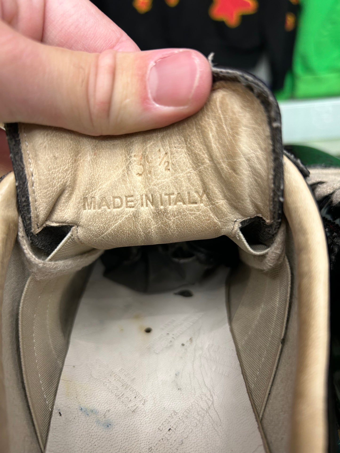 MASON MARGELLA LEATHER GATS (PRE-OWNED W/ BOX)