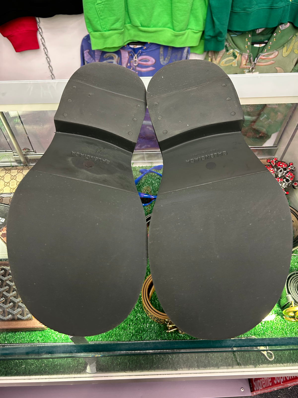 BALENCIAGA STEROID DERBY GREEN (PRE-OWNED NO BOX)