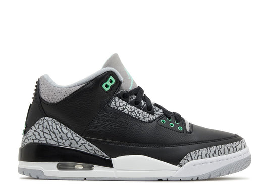 JORDAN 3 GLOW (PRE OWNED NO BOX)