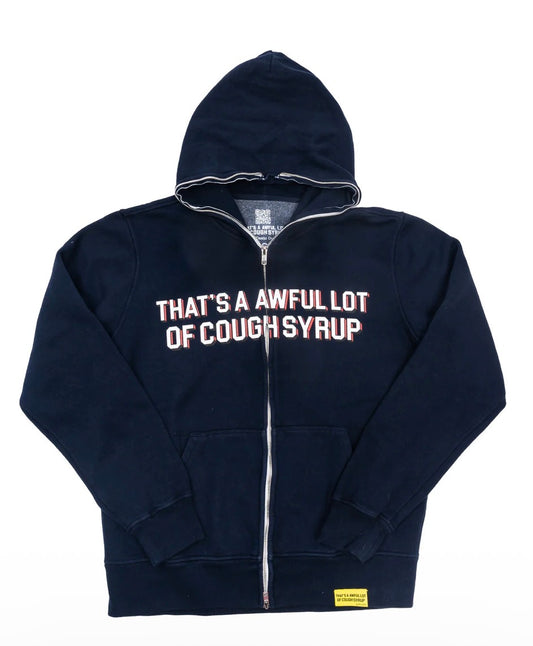 AWFUL LOT OF COUGH SYRUP CARTOON CLASSIC ZIP UP (BRAND NEW)