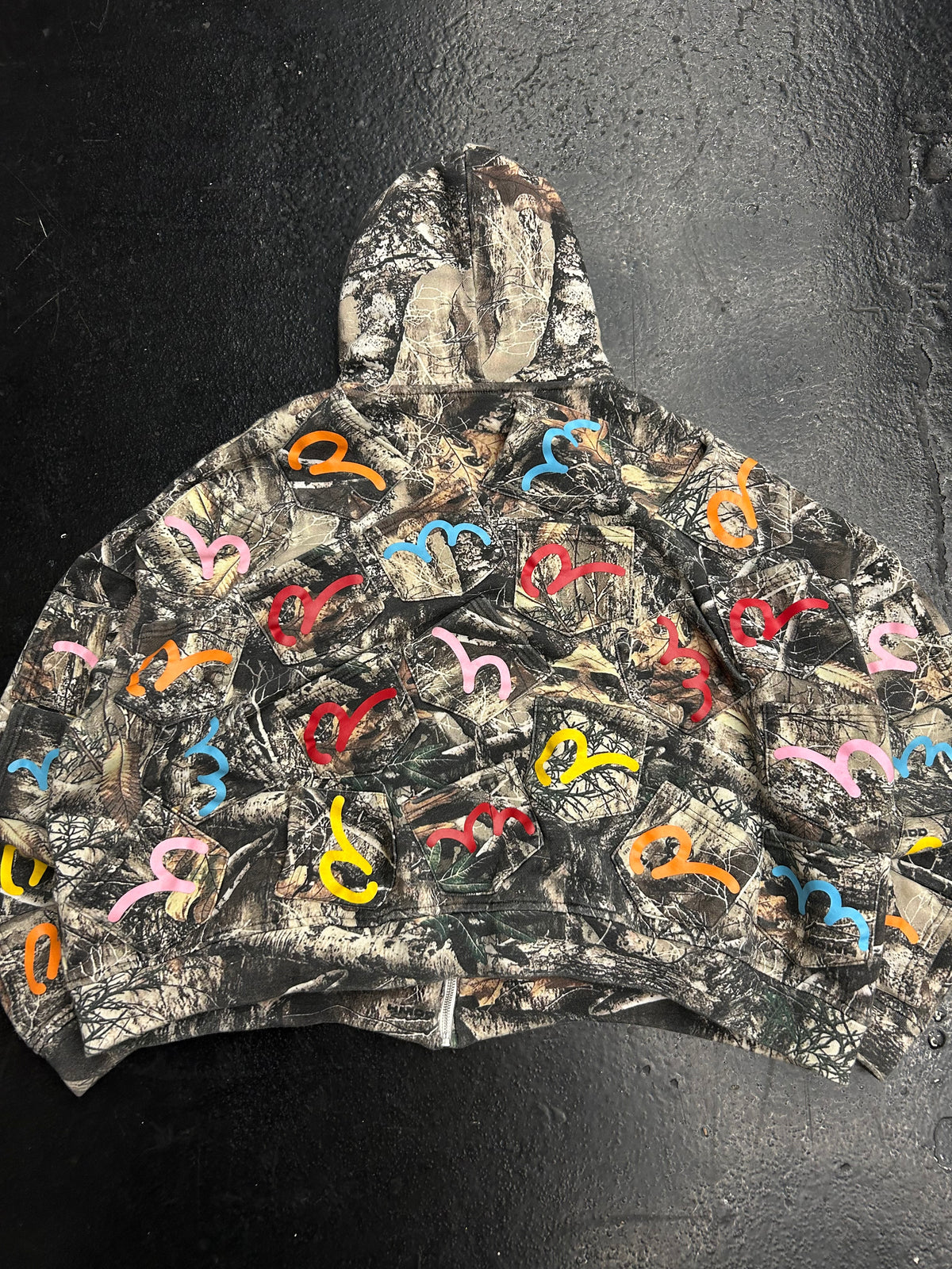 HMDD CAMO POCKET ZIP UP HOODIE (PRE-OWNED)