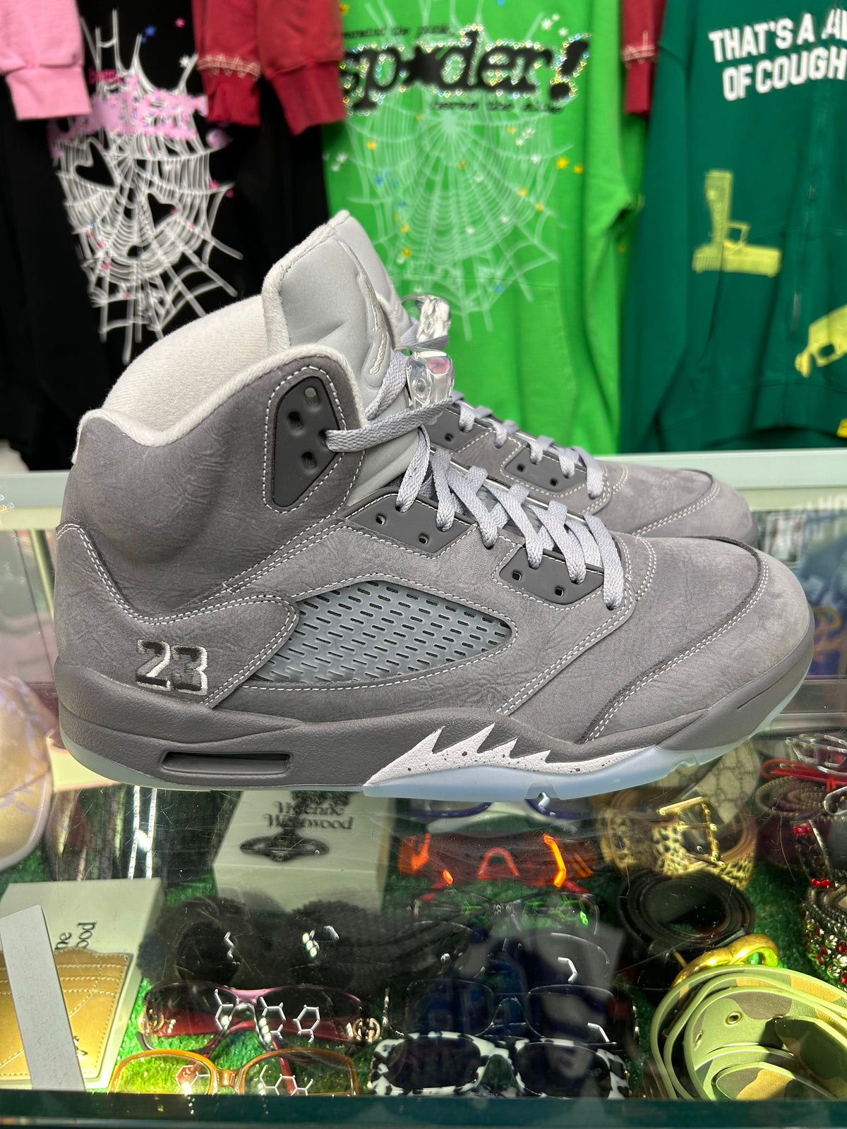 JORDAN 5 WOLF GREY (PRE-OWNED W/ BOX)
