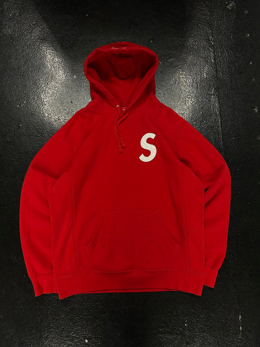 SUPREME QUILTED S HOODIE  (PRE OWNED)