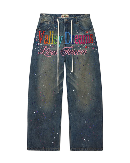 VALE VALLEY DREAMS ICE CREAM DENIM JEANS (BRAND NEW)