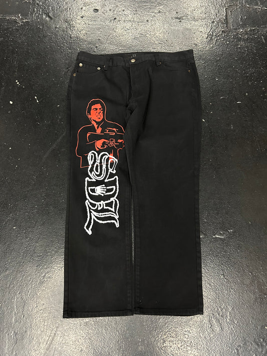 SDL SCARFACE BLACK JEANS SIZE (44x32)  (BRAND NEW)