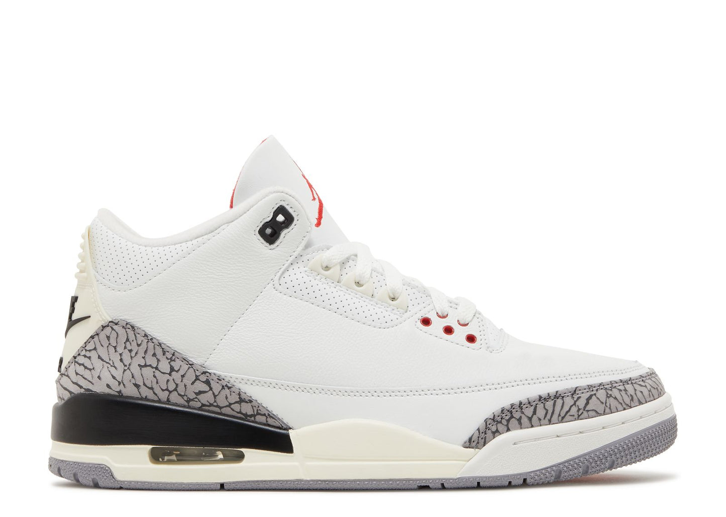 JORDAN 3 RETRO 'WHITE CEMENT REIMAGINED' (PREOWNED W/BOX)