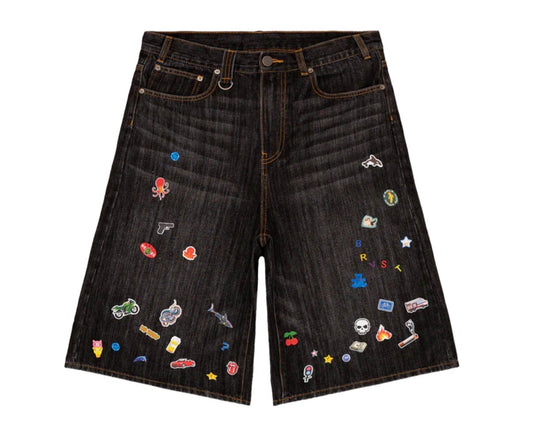 BRAVEST STUDIOS STICKER JORTS (BRAND NEW)