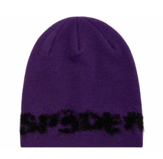 SP5DER FUZZY LOGO MOHAIR BEANIE (BRAND NEW)