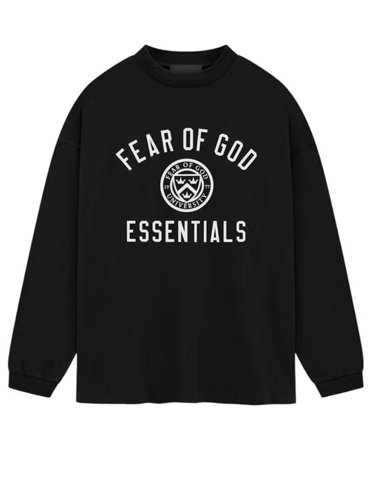 ESSENTIALS FEAR OF GOD LONG SLEEVE TEE “BLACK” (BRAND NEW)