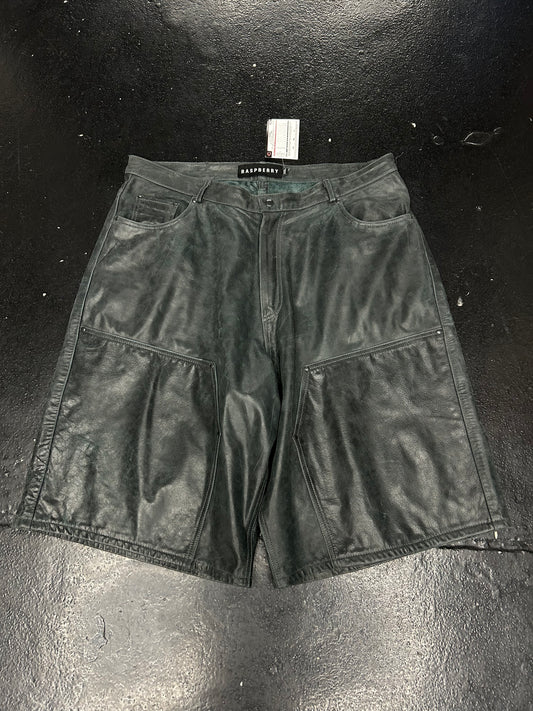 RASPBERRY HILLS GV GALLERY LEATHER SHORTS (PRE-OWNED)