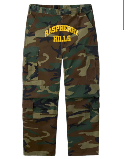 RASPBERRY HILLS GV GALLERY CAMO PANTS (BRAND NEW)