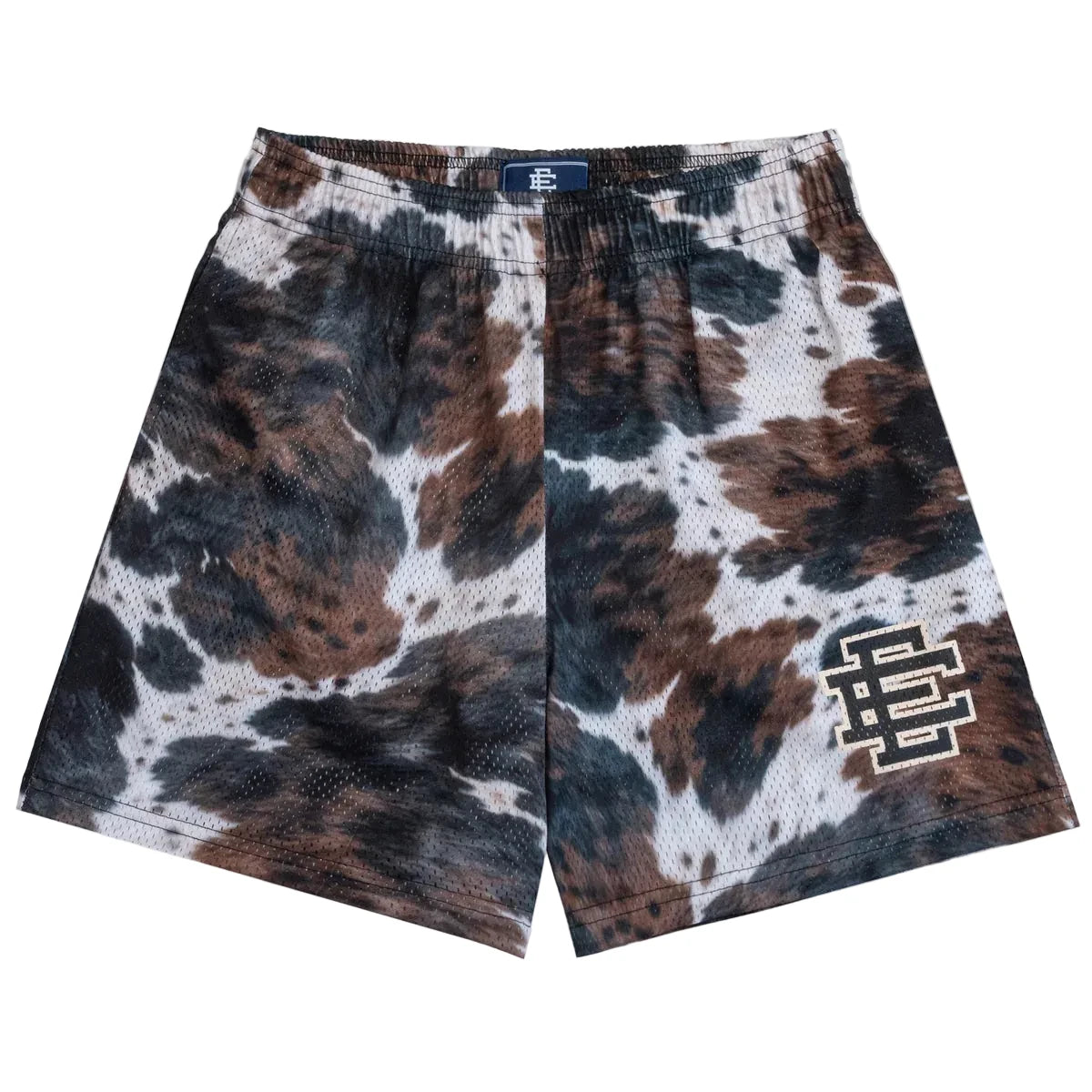 ERIC EMANUEL EE BASIC MESH SHORTS COWPRINT