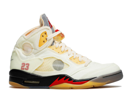 JORDAN 5 OFF-WHITE (PRE-OWNED W/ BOX)