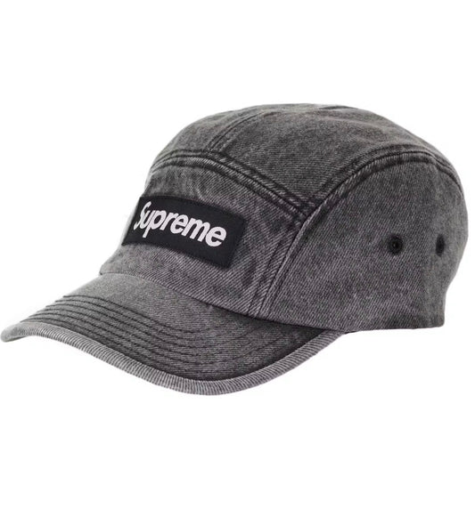 SUPREME DENIM CAMP CAP ‘WASHED BLACK’ (PRE-OWNED)