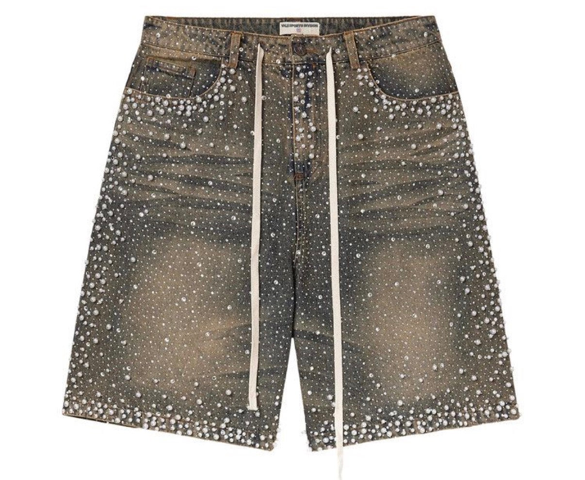 VALE FOREVER RAINSTORM MID WASH JORTS (BRAND NEW)