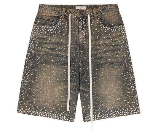 VALE FOREVER RAINSTORM MID WASH JORTS (BRAND NEW)