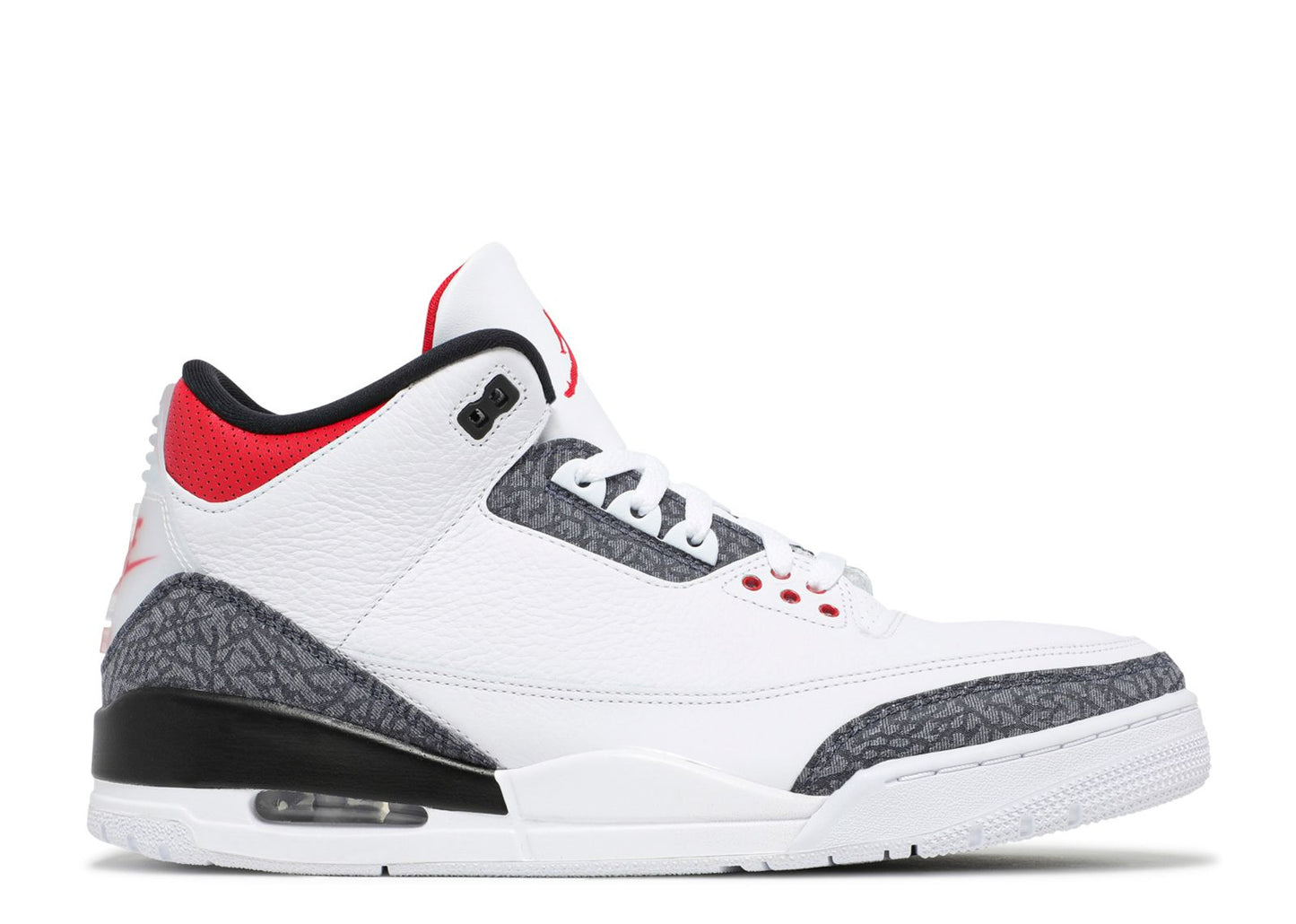 JORDAN 3 DENIM FIRE RED (PRE OWNED W/ BOX)