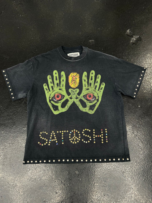 SATOSHI NAKAMOTO POSITIVE ENERGY TEE “BLACK” (PRE-OWNED)