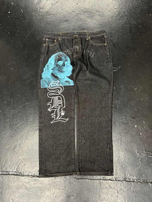 SDL BENJAMIN FRANKLIN BLACK JEANS (SIZE 40x32) (BRAND NEW)