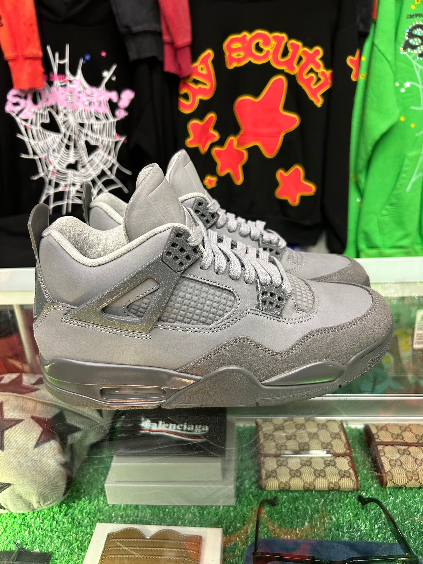 JORDAN 4 WET CEMENT (PRE-OWNED W/ BOX)