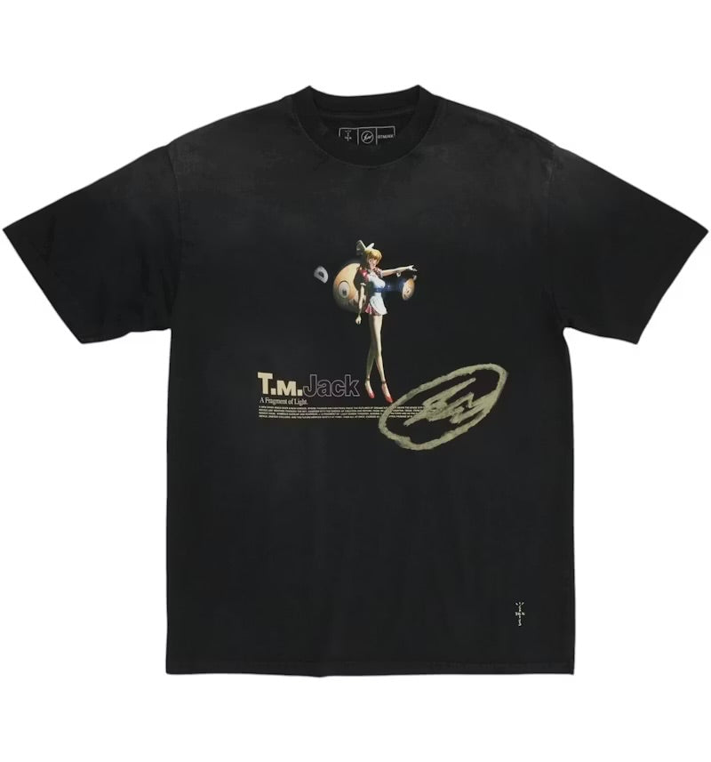 TRAVIS SCOTT CACTUS JACK X FRAGMENT X TAKASHI MURAKAMI BLACK ANIME TEE (BRAND NEW)