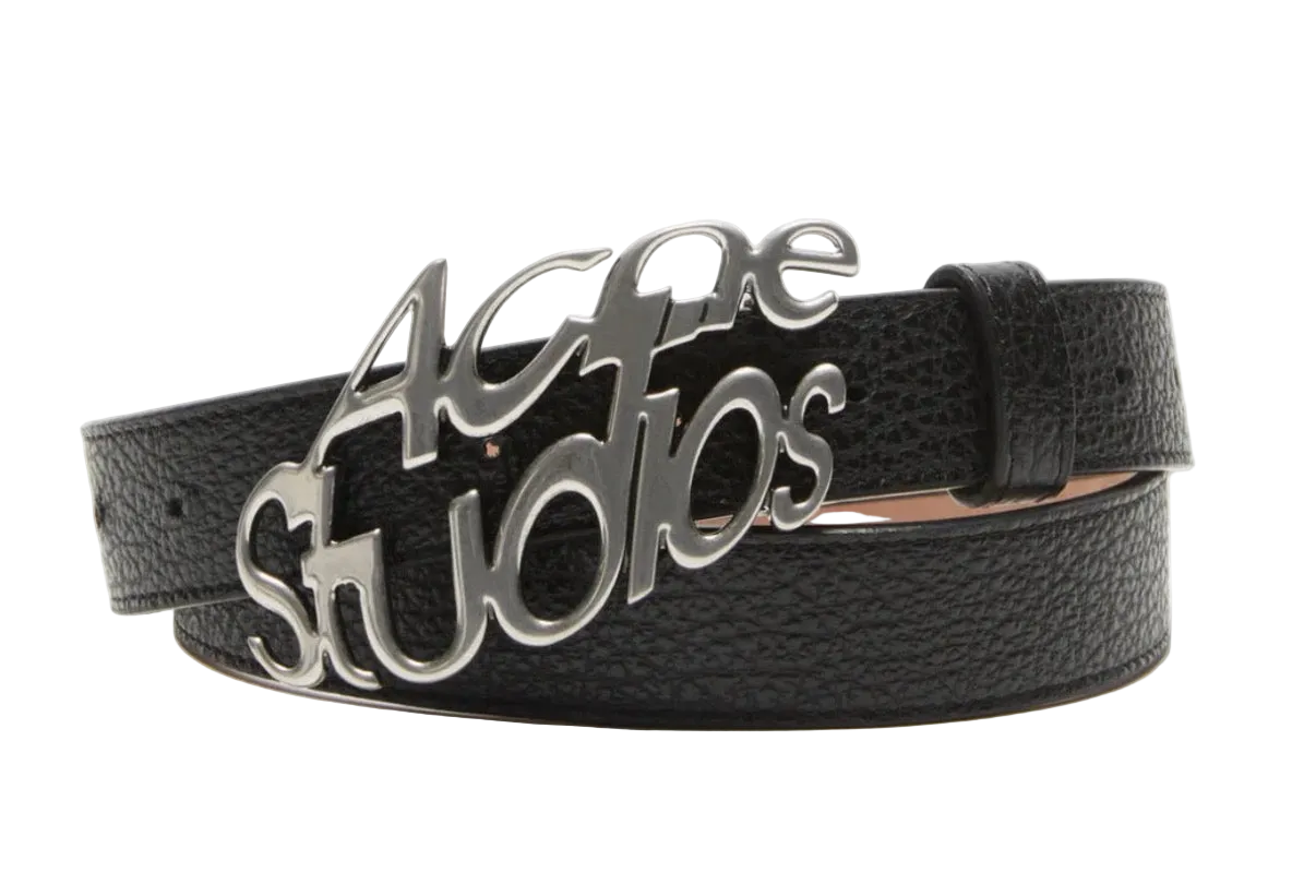 ACNE STUDIOS PEBBLED LEATHER BELT (PRE-OWNED)