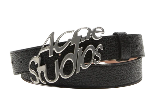 ACNE STUDIOS PEBBLED LEATHER BELT (PRE-OWNED)