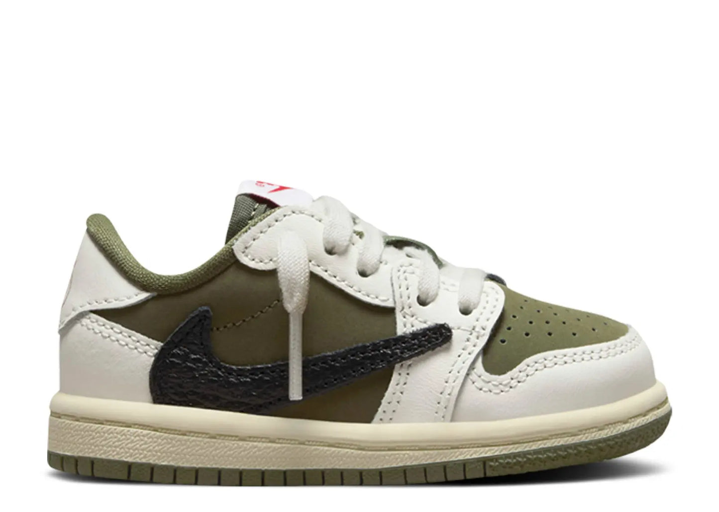 JORDAN 1 LOW TRAVIS SCOTT MEDIUM OLIVE (VNDS W/ BOX)