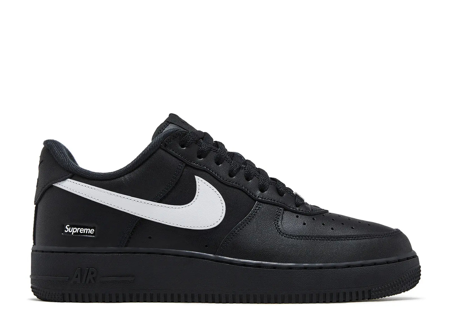 AIR FORCE 1 SUPREME BLACK WHITE (BRAND NEW)
