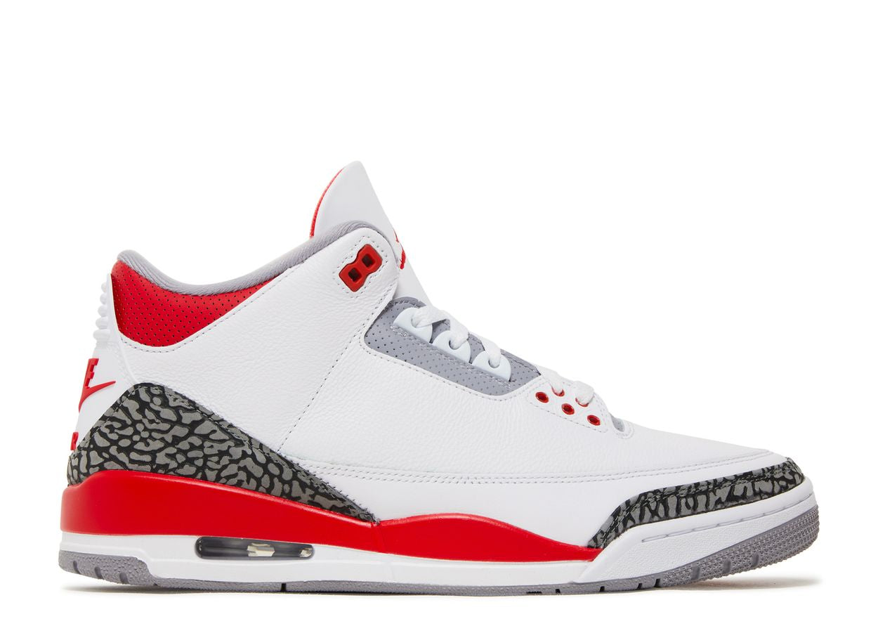 JORDAN 3 FIRE RED (PRE-OWNED W/ BOX)