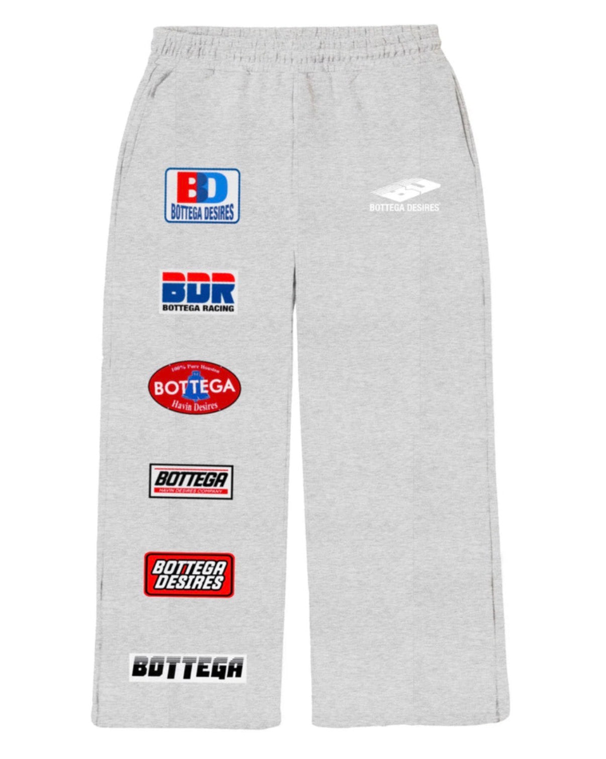 BOTTEGA DESIRES PATCHES SWEATPANTS (BRAND NEW)