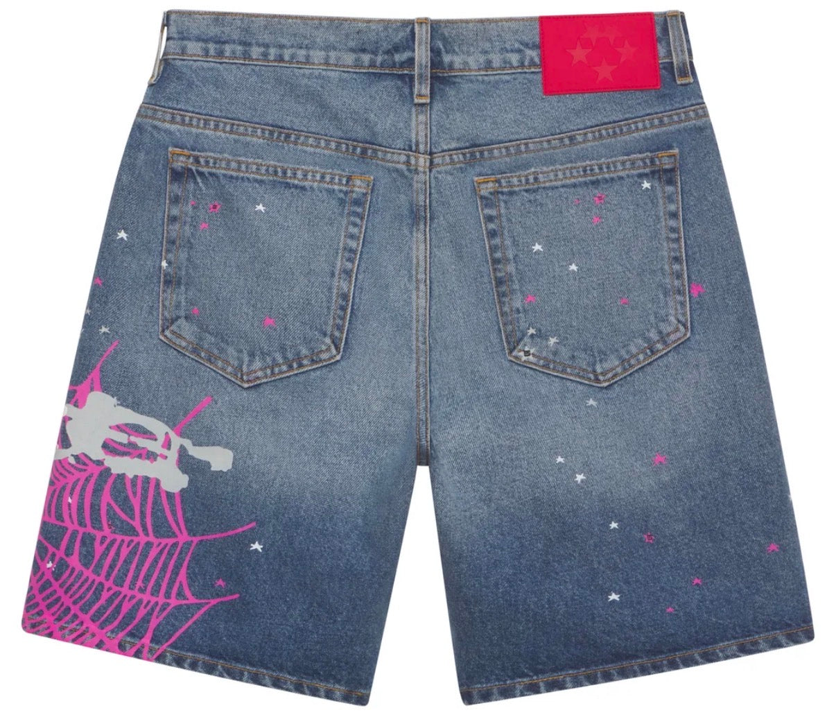 SP5DER HEAVY WEB DENIM SHORTS (BRAND NEW)