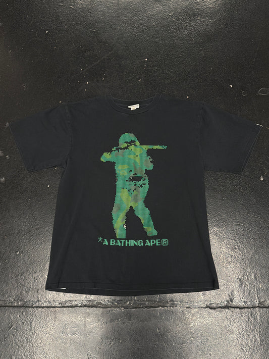 A BATHING APE BAPE BITMAP SOLIDER TEE (BRAND NEW)