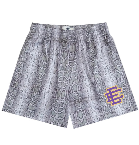 ERIC EMANUEL EE BASIC MESH SHORTS SNAKE SKIN