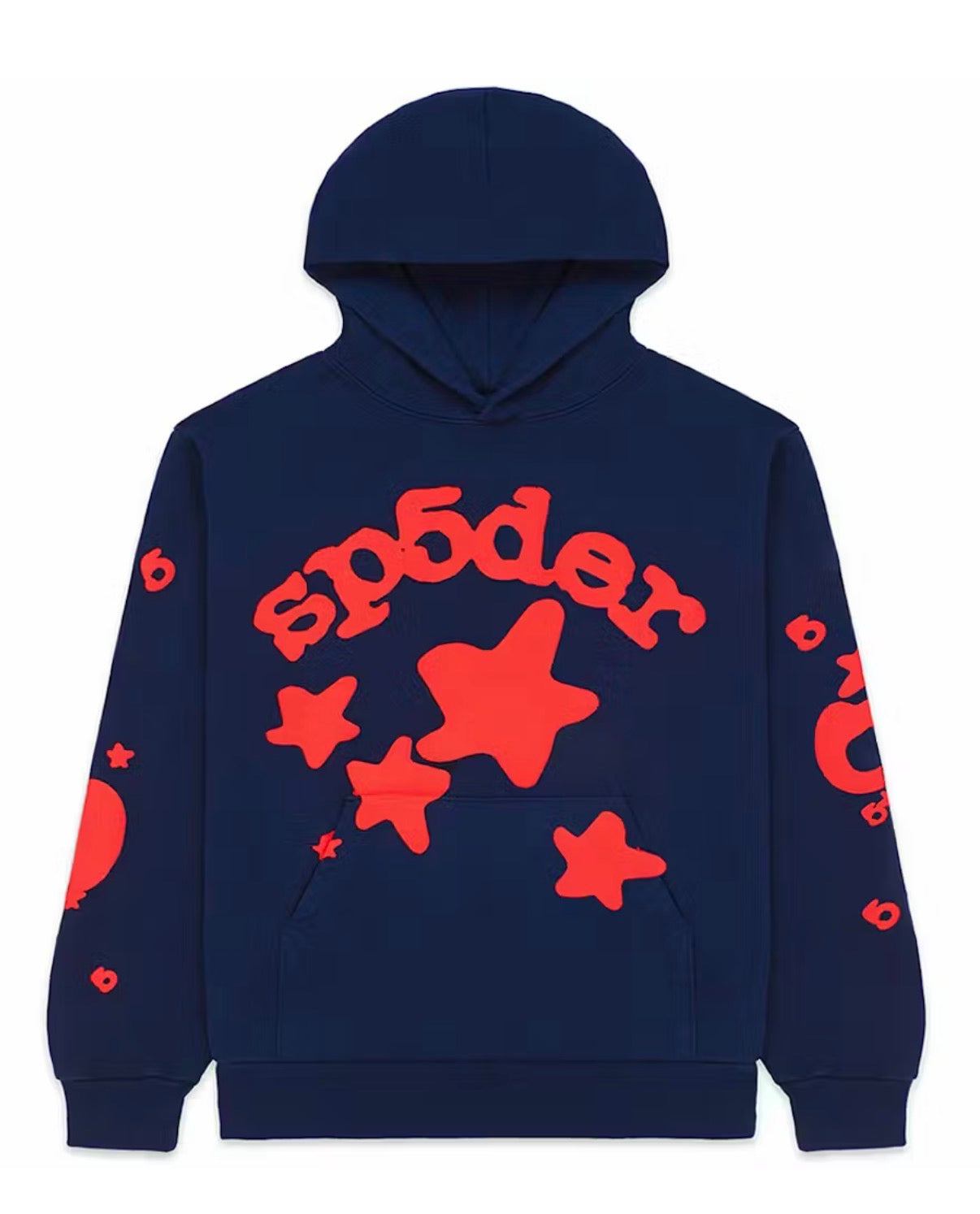 SP5DER BELUGA HOODIE NAVY (BRAND NEW)