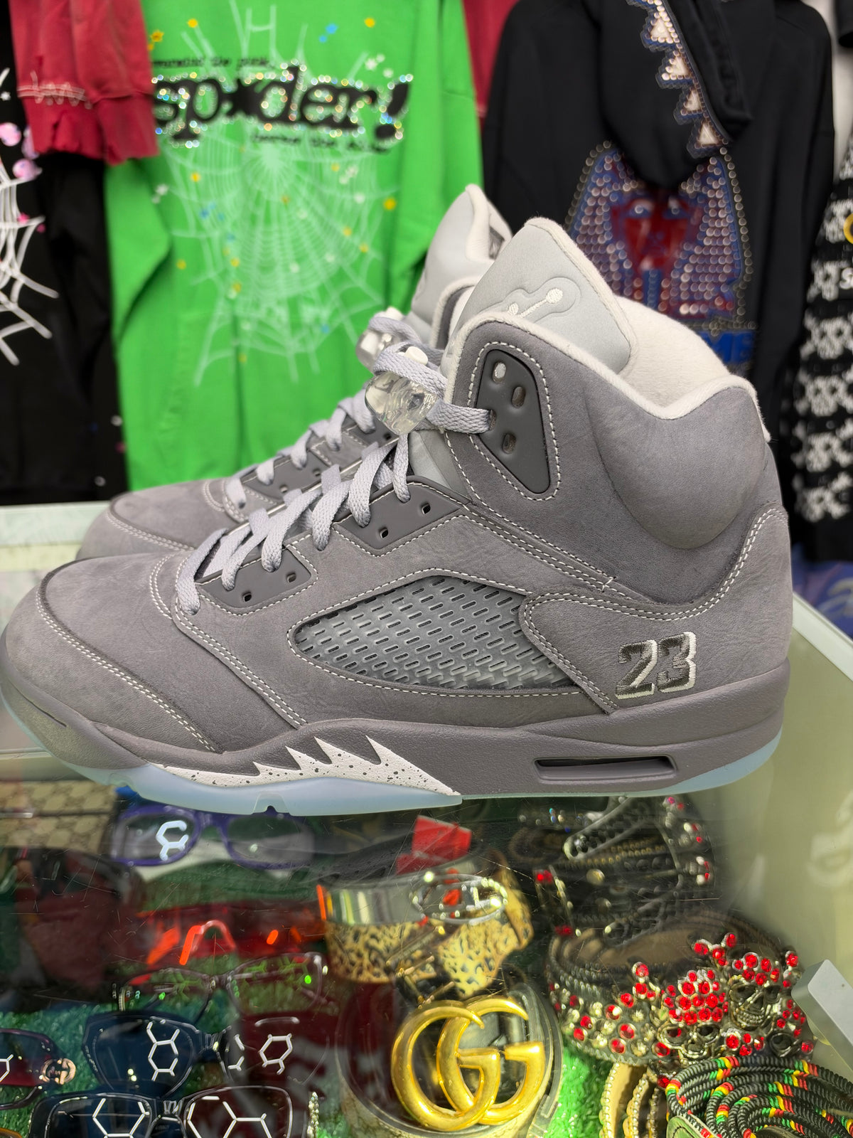 JORDAN 5 WOLF GREY (PRE-OWNED)