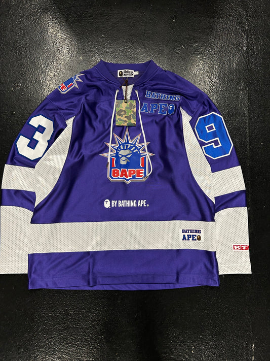 BAPE PURPLE HOCKEY JERSEY (BRAND NEW)