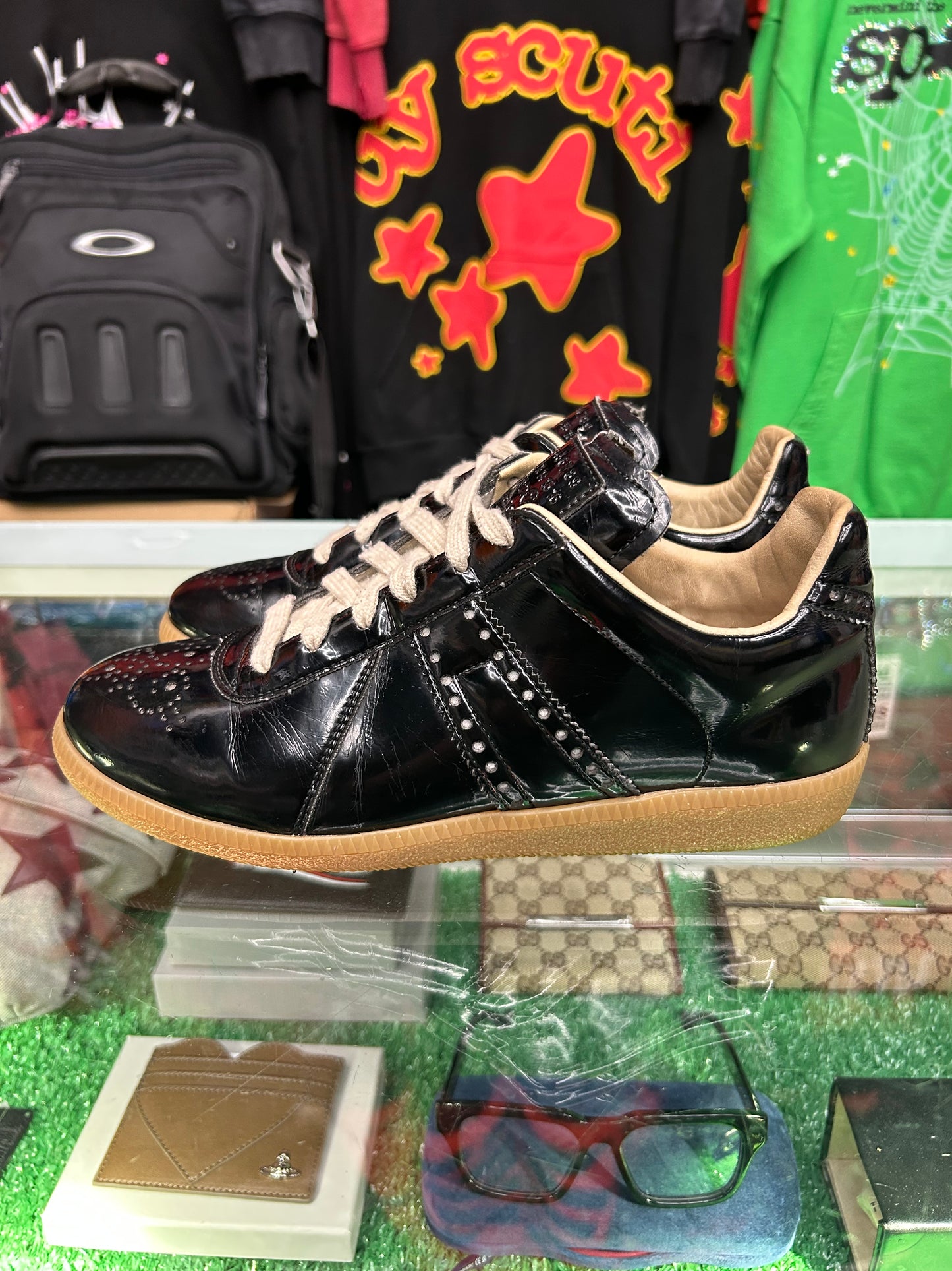 MASON MARGELLA LEATHER GATS (PRE-OWNED W/ BOX)