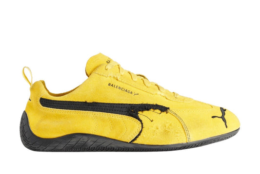 BALENCIAGA SPEEDCAT SUEDE YELLOW BLACK (PRE-OWNED NO BOX)
