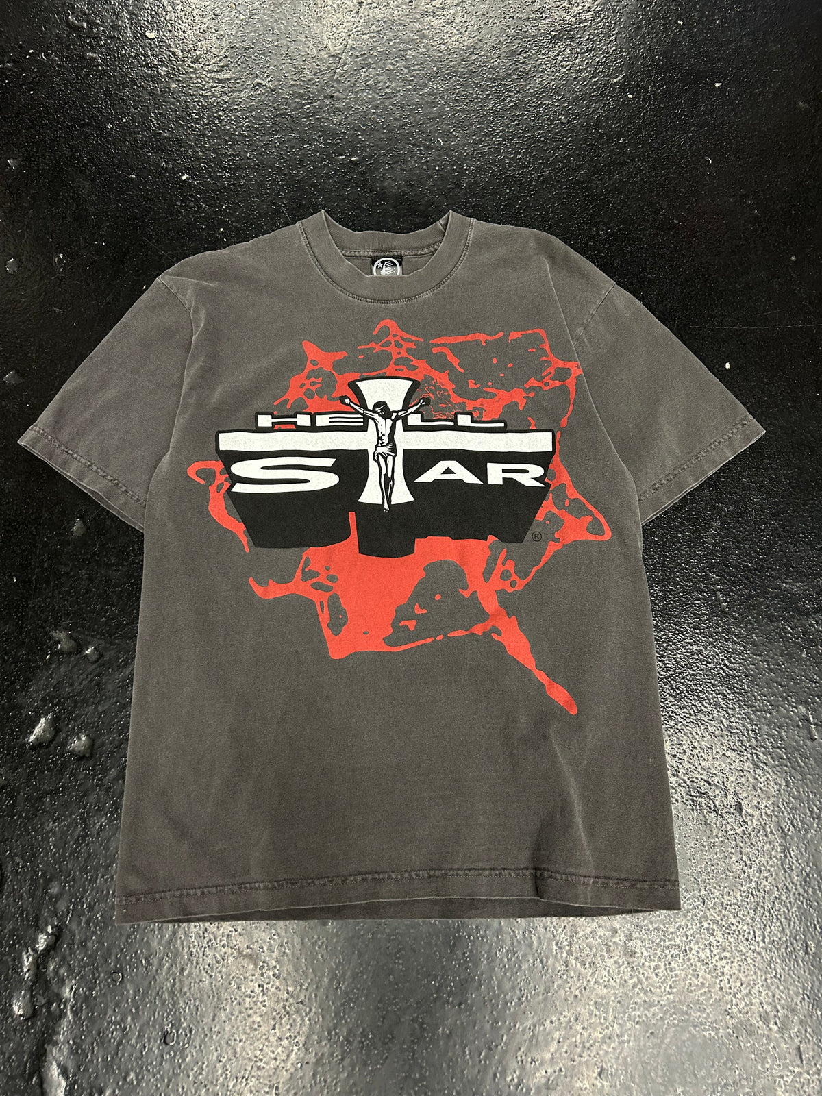 HELLSTAR STUDIOS JESUS EMBLEM TEE (PRE-OWNED)