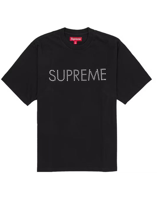 SUPREME HEARTS STUDDED S/S TEE “BLACK” (BRAND NEW)