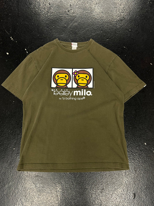 BAPE BABY MILO GREEN TEE (PRE-OWNED)