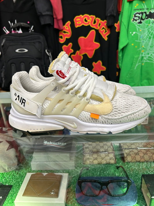 OFF-WHITE NIKE PRESTO “WHITE” (PRE-OWNED W/ BOX)