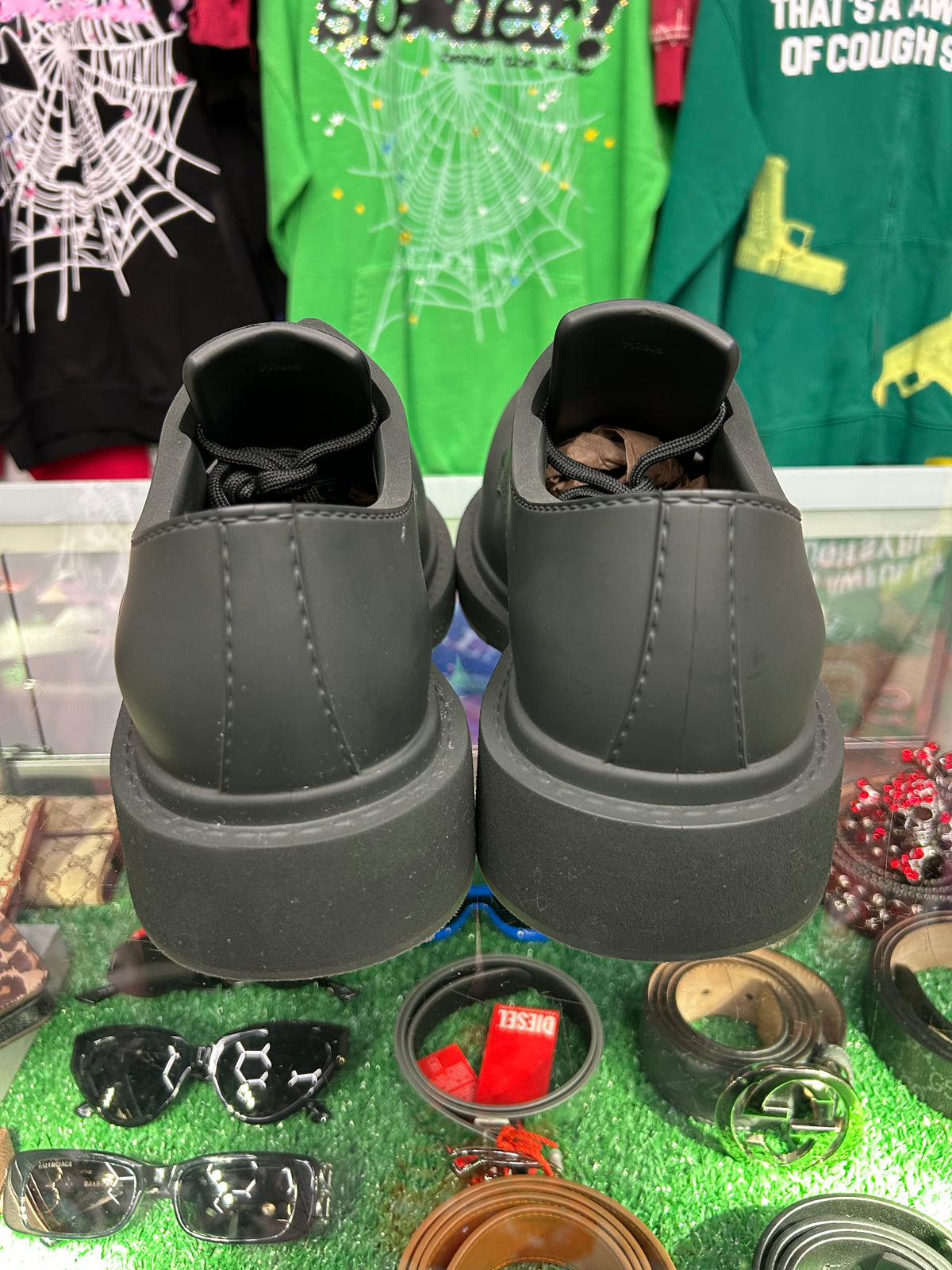 BALENCIAGA STEROID DERBY GREEN (PRE-OWNED NO BOX)