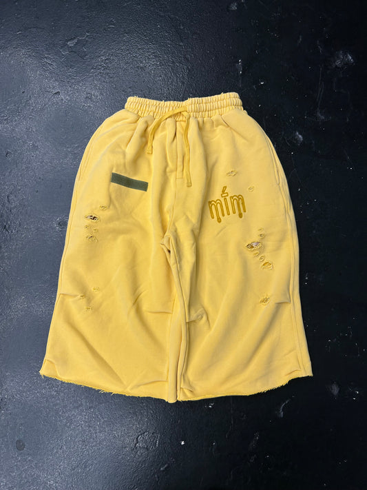 MURD333R FM SHORTS YELLOW (BRAND NEW)