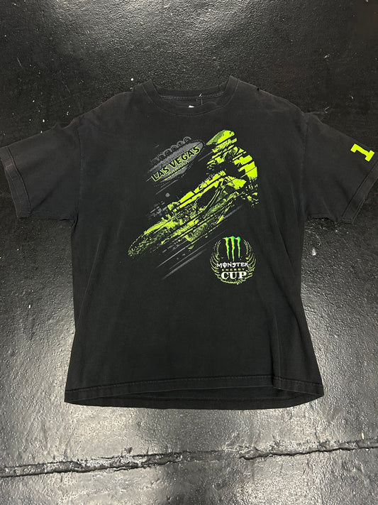 MONSTER BLACK MOTOCROSS BLACK TEE