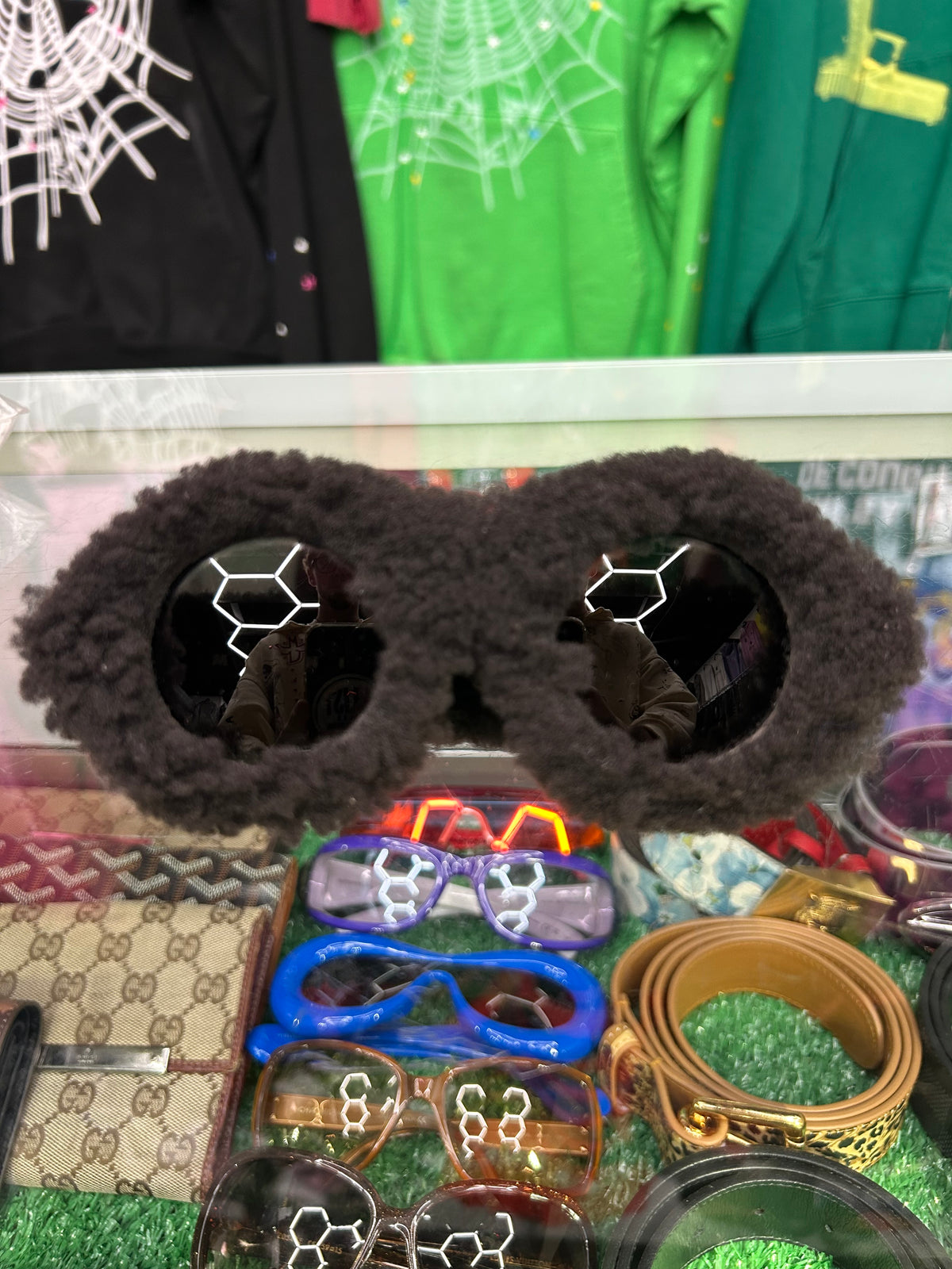 MARNI FURRY JANTU SUNGLASSES “BROWN” (PRE-OWNED / WITH CASE)