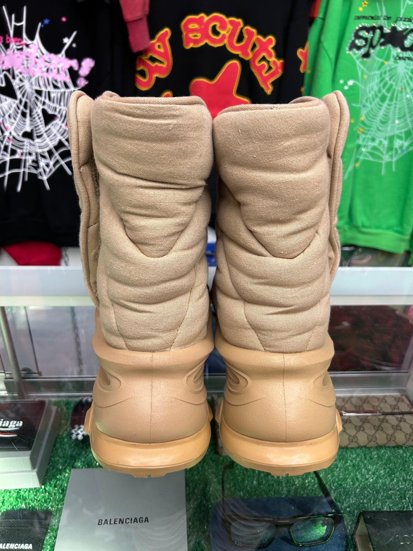 YEEZY ADIDAS NSLTD BOOT KHAKI “REPAIRED” (PRE-OWNED NO BOX)