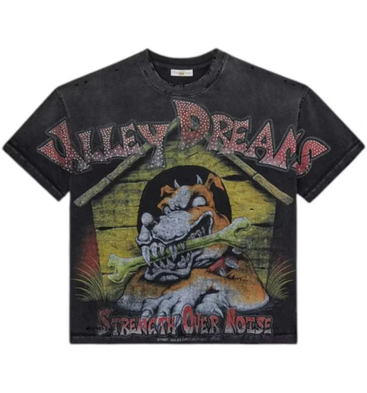 VALE FOREVER DOGHOUSE BLING BLACK TEE (BRAND NEW)
