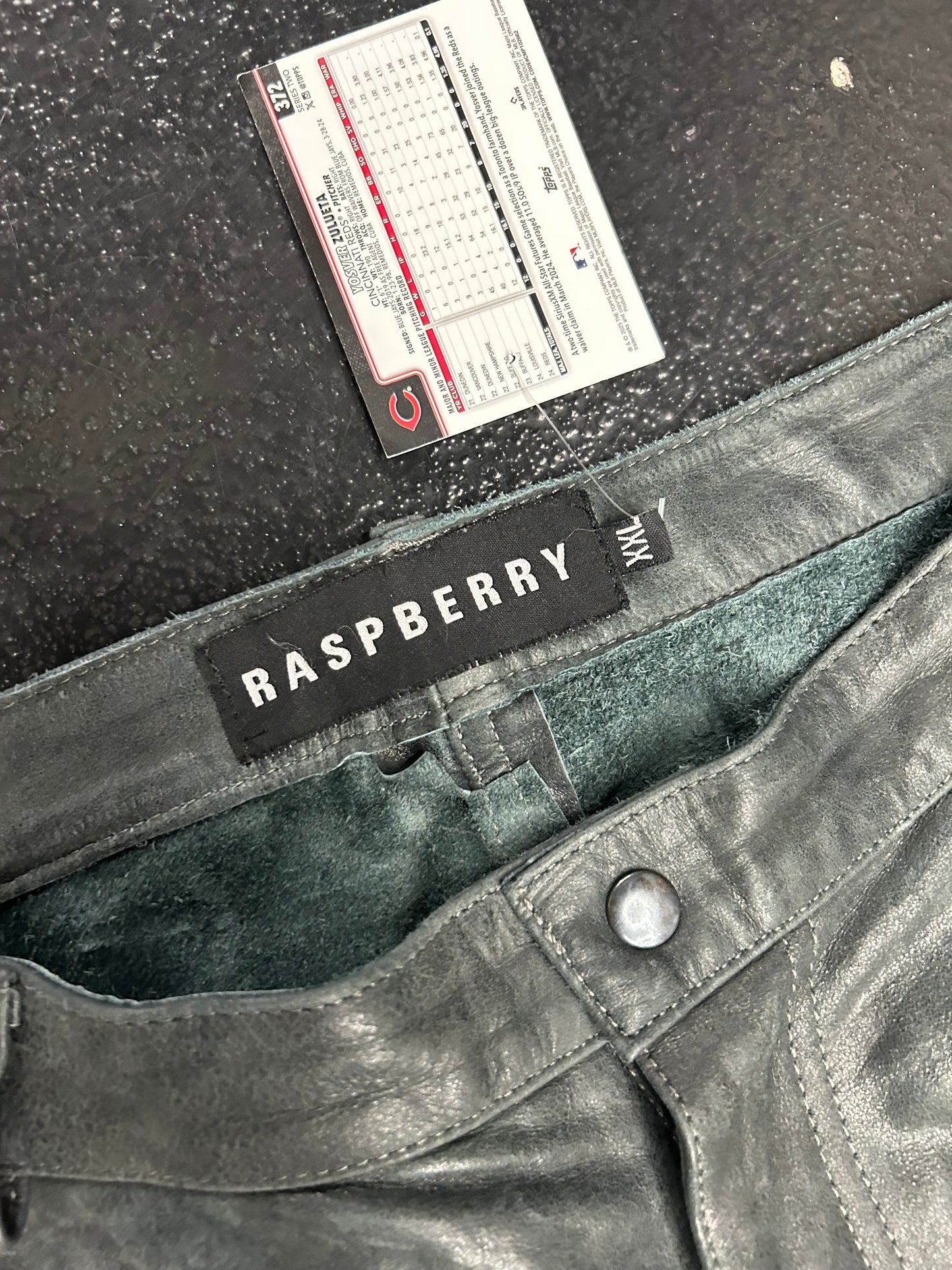 RASPBERRY HILLS GV GALLERY LEATHER SHORTS (PRE-OWNED)